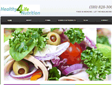 Tablet Screenshot of healthy4lifenutrition.com